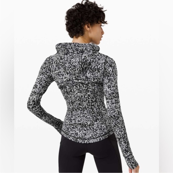 lululemon athletica Jackets & Blazers - lululemon athletica hooded define Jacket Nulu urban black Ice gray Sz 8 cuffins